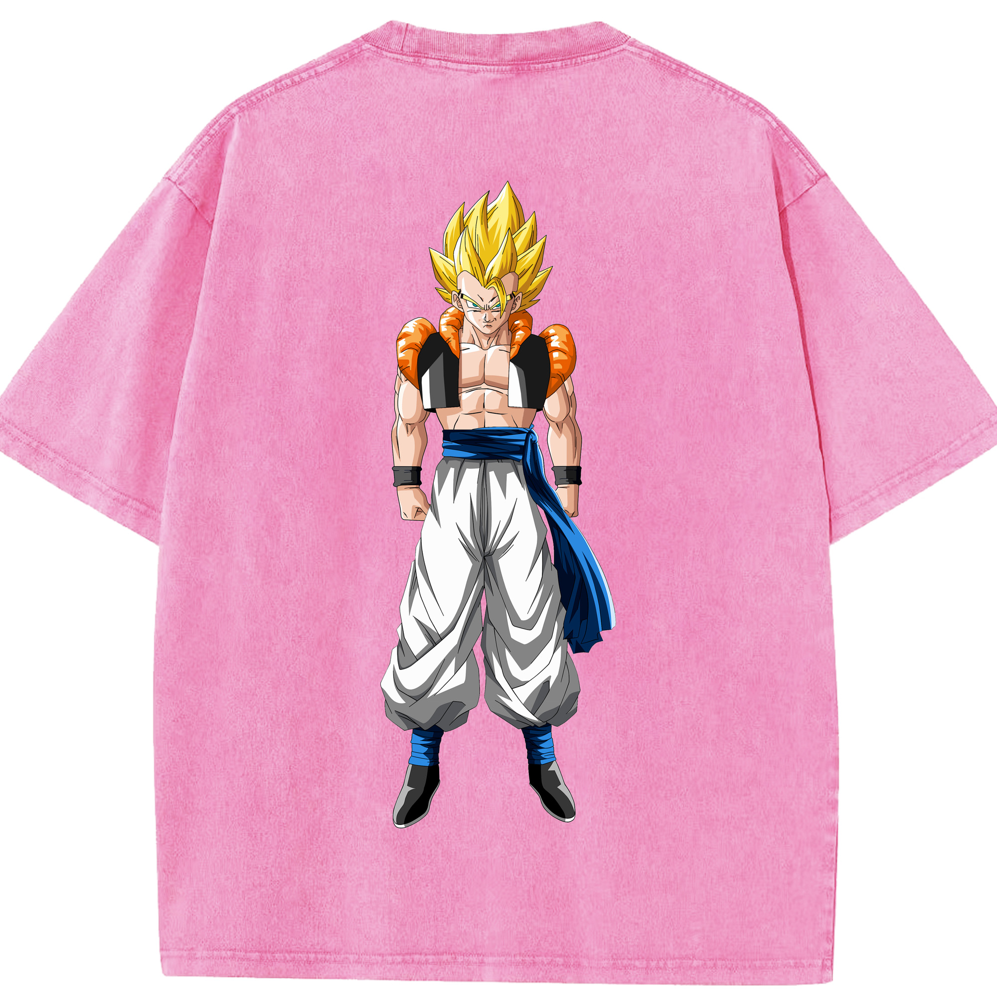（画像用） ドラゴンボール ベジータ四世（Bejīta Yonsei）DRAGON BALL Vegeta IV 綿100% ヴィンテージ風 半袖Tシャツ（背面プリント）